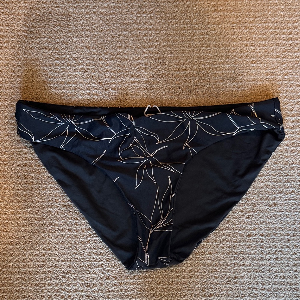 Carve Designs Black and White Bikini Bottom - medium